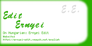 edit ernyei business card